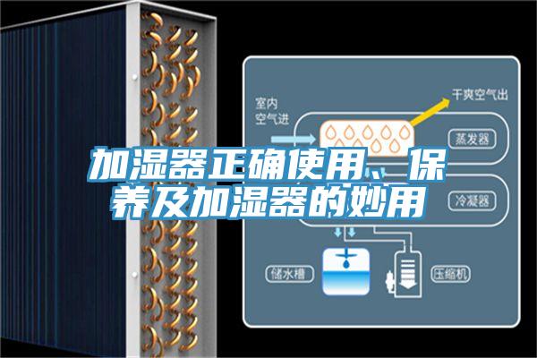 加濕器正確使用、保養(yǎng)及加濕器的妙用