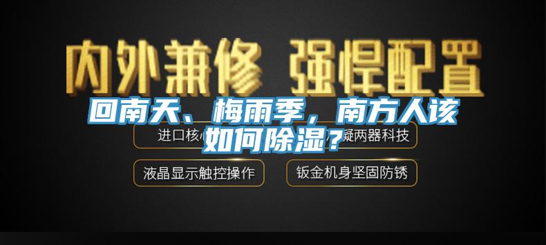 回南天、梅雨季，南方人該如何除濕？