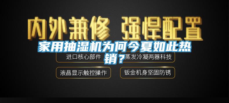 家用抽濕機為何今夏如此熱銷？