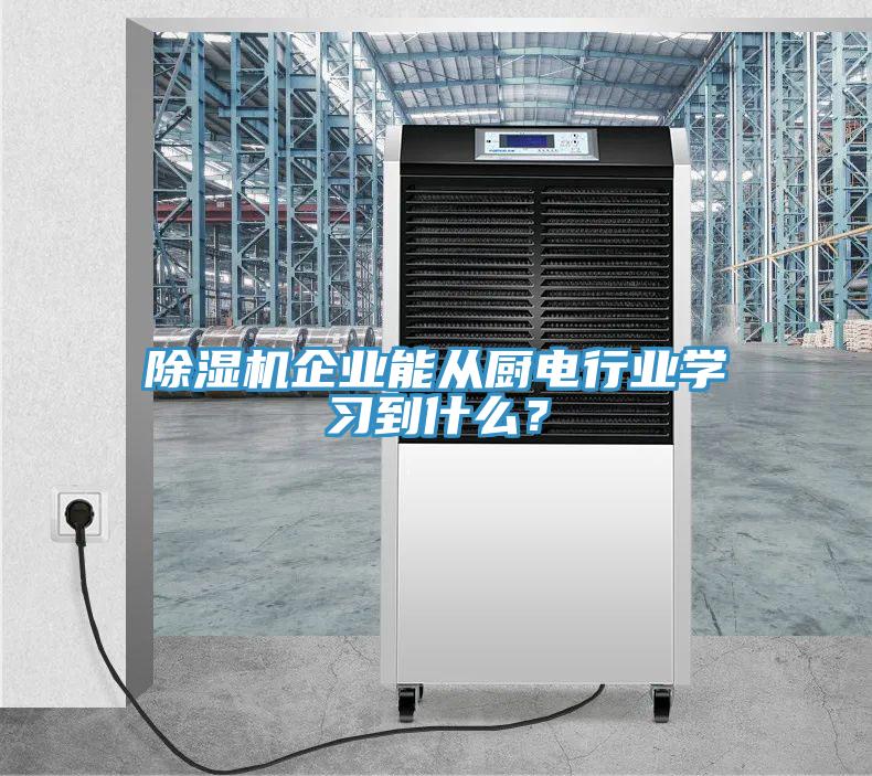 除濕機企業(yè)能從廚電行業(yè)學習到什么？