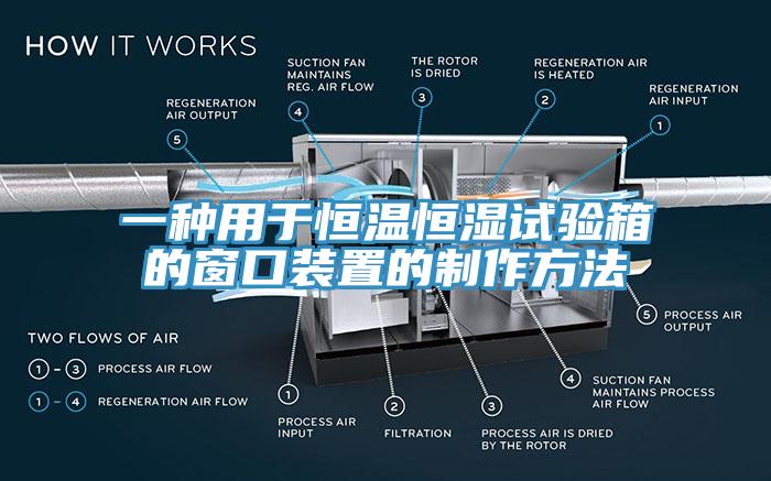 一種用于恒溫恒濕試驗箱的窗口裝置的制作方法