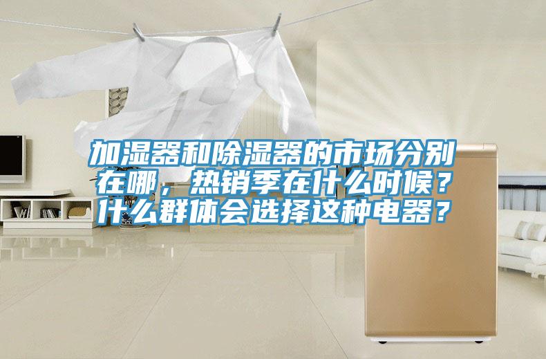 加濕器和除濕器的市場分別在哪，熱銷季在什么時候？什么群體會選擇這種電器？