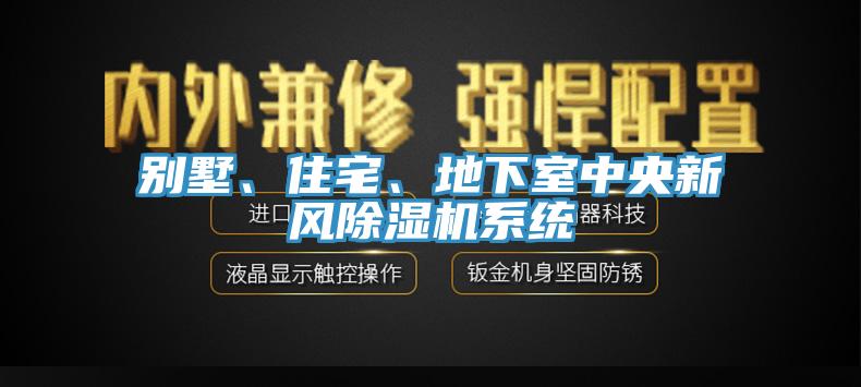 別墅、住宅、地下室中央新風除濕機系統(tǒng)