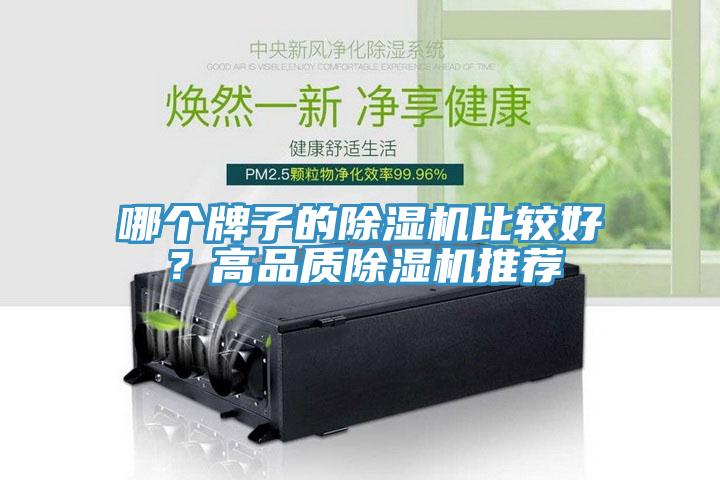 哪個牌子的除濕機比較好？高品質除濕機推薦