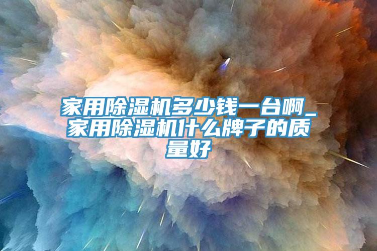 家用除濕機多少錢一臺啊_家用除濕機什么牌子的質量好