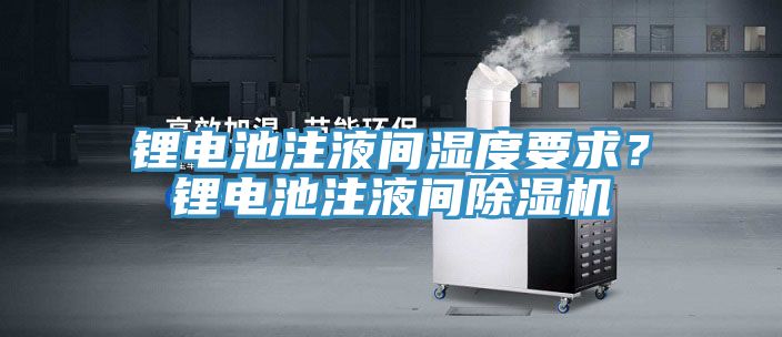 鋰電池注液間濕度要求？鋰電池注液間除濕機(jī)