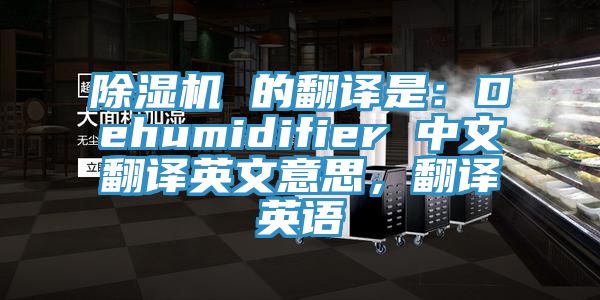 除濕機(jī) 的翻譯是：Dehumidifier 中文翻譯英文意思，翻譯英語(yǔ)