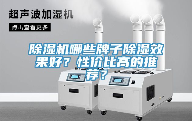 除濕機哪些牌子除濕效果好？性價比高的推薦？