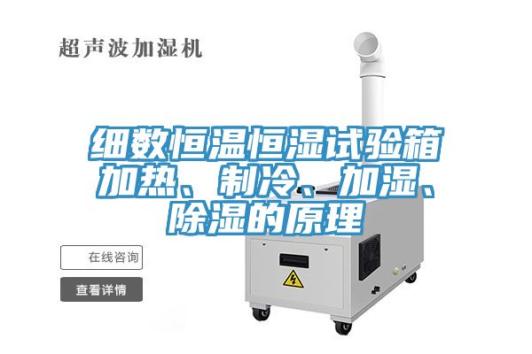 細數(shù)恒溫恒濕試驗箱加熱、制冷、加濕、除濕的原理