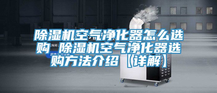 除濕機空氣凈化器怎么選購 除濕機空氣凈化器選購方法介紹【詳解】