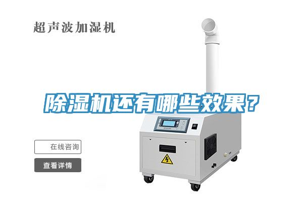 除濕機(jī)還有哪些效果？